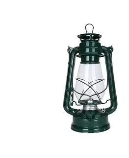 Záhradné lampy Brilagi Brilagi - Petrolejová lampa LANTERN 31 cm zelená 
