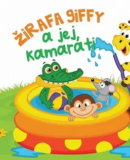 Hračky do vody FONI BOOK - Gumená knižka Žirafa Giffy a jej kamaráti
