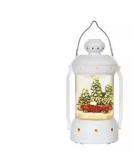 Vianočné osvetlenie  DCLW07 LED vianočný lampáš 19,5 cm 3× AA vnút. teplá biela časovač