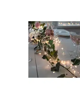 Vianočné dekorácie Eglo Eglo 411324 - LED Vianočná reťaz DEW DROP 360xLED 2m teplá biela 