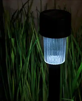 Solárne dekoračné lampy Solárna lampa BY-131571 Czarna