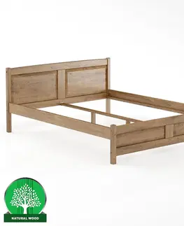 Drevené postele Posteľ borovica LK104–160x200 dub