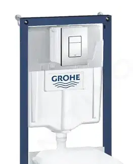 Kúpeľňa GROHE - Solido Set predstenovej inštalácie, klozetu a dosky softclose, tlačidlo Skate Cosmopolitan, chróm 39468000
