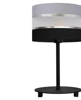 Lampy  Stolná lampa HELEN 1xE27/60W/230V čierna/šedá/strieborná 