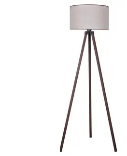 Lampy   - Stojacia lampa 1xE27/60W/230V béžová/hnedá 