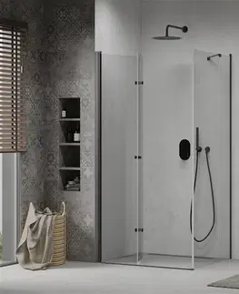 Sprchovacie kúty MEXEN/S - LIMA sprchovací kút 90x100, transparent, čierna 856-090-100-70-00