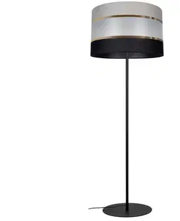 Lampy  Stojacia lampa CORAL 1xE27/60W/230V čierna/šedá 
