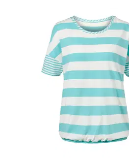 Shirts & Tops Prúžkované blúzkové tričko, akvamarínové