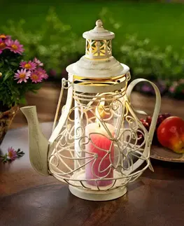 Kvetináče, hrantíky a dekorácie Lampáš na čajovú sviečku Kanvica