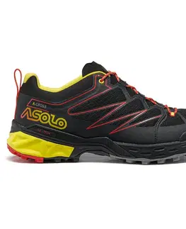 Pánska obuv Pánske topánky Asolo Softrock black/black/yellow B050 9 UK