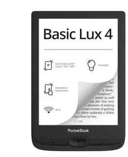 Čítačky elektronických kníh Pocketbook 618 Basic Lux 4 Ink Black, čierny