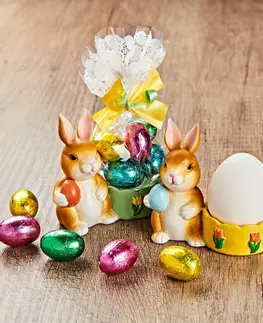 Drobné dekorácie a doplnky 2 poháriky na vajíčka + sladkosti