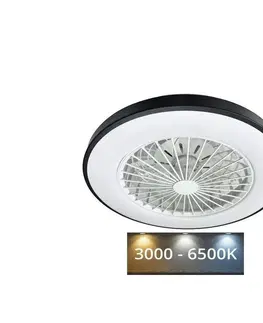 Ventilátory  LED Stropné svietidlo s látorom OPAL LED/48W/230V + diaľkové ovládanie 