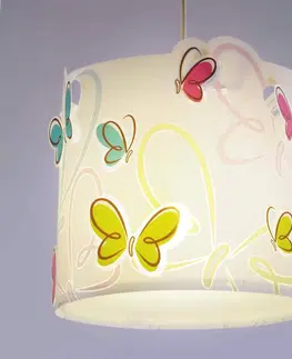Závesné svietidlá Dalber Jarná závesná lampa Butterfly