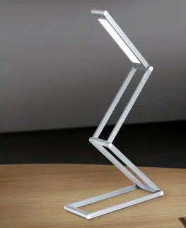 Stolové lampy na písací stôl Orion Skladateľná LED lampa Falto batéria antracitová