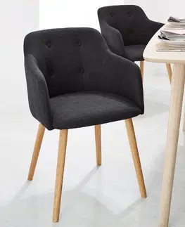 Kitchen & Dining Room Chairs Čalúnená stolička, antracitová