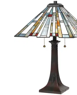 Lampy Elstead Quoizel QZ-MAYBECK-TL - Stolná lampa MAYBECK 2xE27/60W/230V 
