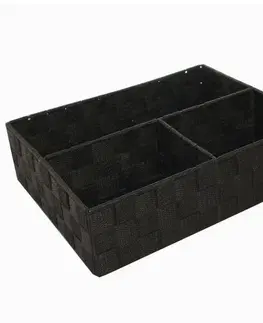 Úložné boxy Compactor Organizér na bielizeň a doplnky TEX 32 x 25 x 8 cm, hnedá