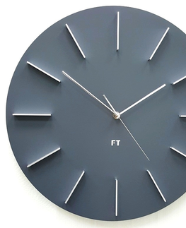 Hodiny Dizajnové nástenné hodiny Future Time FT2010GY Round grey 40cm