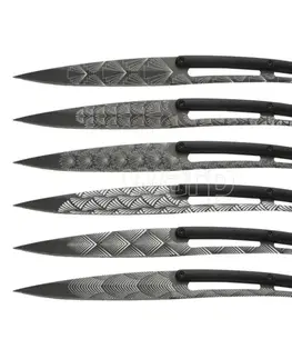 Outdoorové nože Sada 6 steakových nožov Deejo 2FP013 Geometry