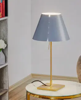 Stolové lampy Luceplan Luceplan Costanzina stolná lampa mosadz sivá