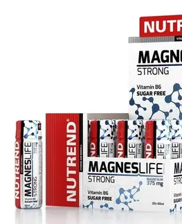 Vitamíny a minerály MagnesLife Strong - Nutrend 20 x 60 ml.