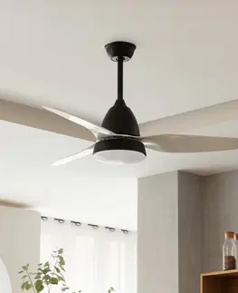 Stropné ventilátory so svetlom Starluna Starluna Coriano stropný LED ventilátor, čierna
