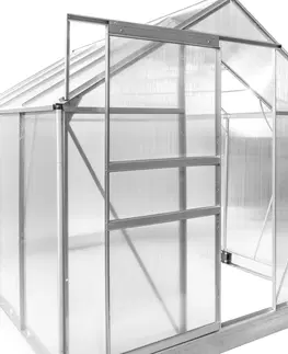 Záhradné skleníky NABBI Glasshouse záhradný skleník 250x190x195 cm priehľadná