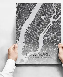 Moderné obrazy Obrazy na stenu - Map of New York