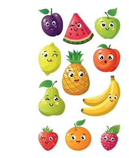 Doplnky pre deti 3D Samolepky Fruits, 8 x 14 cm