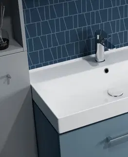 Kúpeľňa CERSANIT - SET B662 LARGA 50, biela (skrinka + umývadlo) S801-440