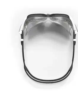 okuliare Plavecké okuliare Active dymové sklá najväčšia veľkosť čierno-biele
