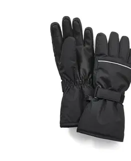 Gloves & Mittens Detské lyžiarske a zimné rukavice, čierne