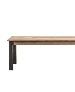 Stoly Rozkladací stôl Berton 200/300 x 100 x 76 black&natural