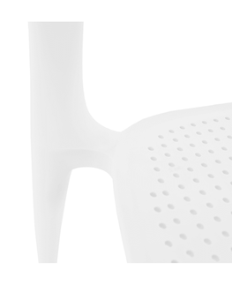 Jedálenské stoličky KONDELA Fedra New plastová jedálenská stolička biela