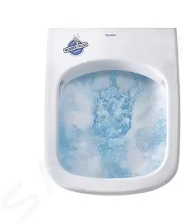 Záchody DURAVIT - ME by Starck Závesné WC, doska SoftClose, Rimless, alpská biela 45290900A1