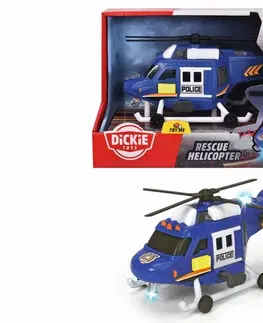 Hračky - autíčka DICKIE - AS Policajný vrtuľník 18 cm