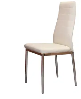 Jedálenské stoličky Jedálenská stolička MILÁNO krémovo biela