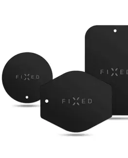 Držiaky na mobil FIXED Icon Plates Súprava náhradných plieškov k magnetickým držiakom, čierna FIXIC-PL-BK