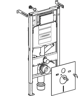 Kúpeľňa Geberit Duofix modul pre WC, 112cm, na odsávanie zápachu s odvodom vzduchu, UP320 111.367.00.5 111.367.00.5
