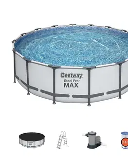 Bazény rámové Bazén okruhly rámový s filtráciou 4,88x1,22m 5612z
