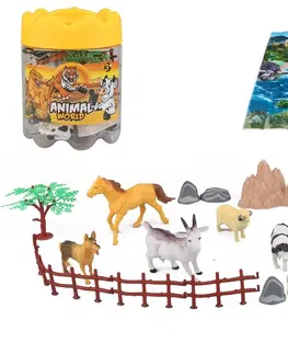 Hračky - figprky zvierat MAC TOYS - Zvieratá farma set 25ks