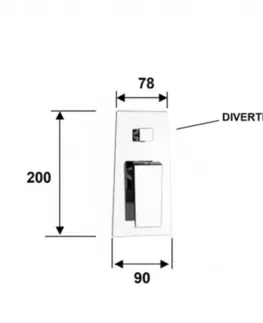 Kúpeľňové batérie SAPHO - MORADA podomietková sprchová batéria, 2 výstupy, chróm MR42