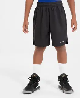 nohavice Detské basketbalové šortky SH500 čierne