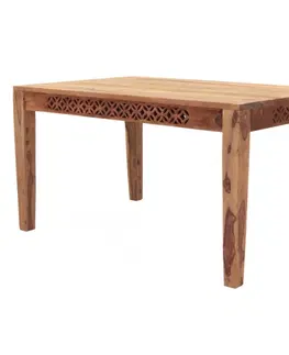 Jedálenské stoly Rozkladací stôl Mira 140/220x90 indický masív palisander