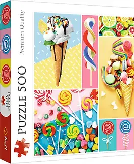 Hračky puzzle TREFL - Puzzle 500 - Obľúbené sladkosti