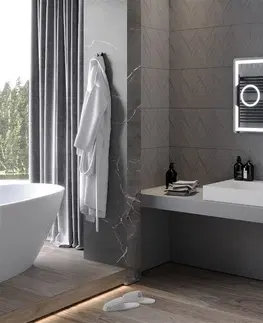 Kúpeľňa MEXEN - Onyx zrkadlo s osvetlením s kozmetickým zrkadlom 80 x 60 cm, LED 600 9813-080-060-611-00