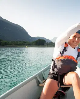 vodné športy Pomocná plávacia vesta 50 N na kanoe, kajak, paddleboard alebo jachtu