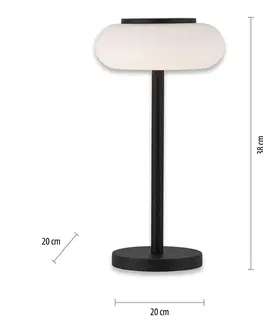 SmartHome stolové lampy Q-Smart-Home Paul Neuhaus Q-ETIENNE stolová LED lampa, čierna