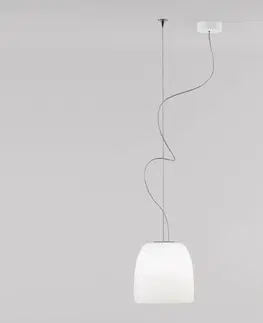 Závesné svietidlá Prandina Prandina Notte S5 závesná lampa, opálová biela